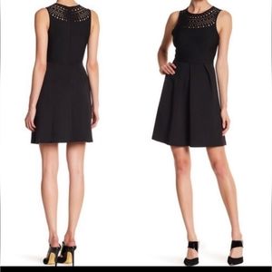 Amanda Uprichard Laser Cut Aries dress fit and flare size medium